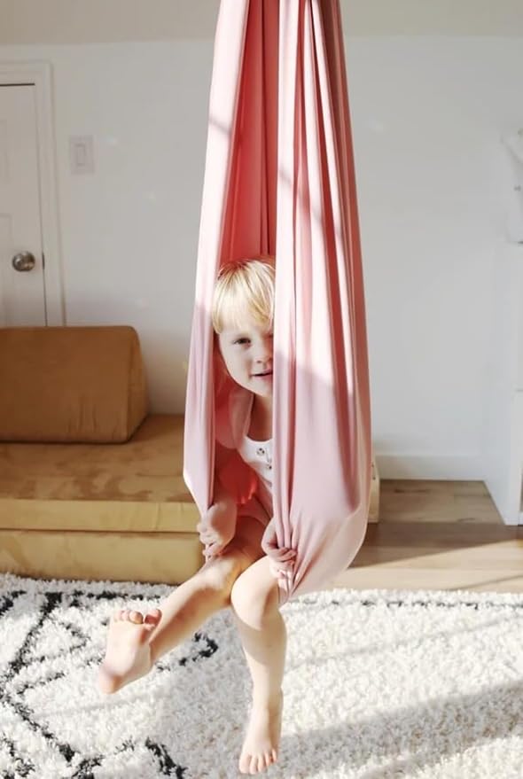 Marlowe & Co Indoor Outdoor Double Layer Cotton Sensory Compression Swing - Image 9