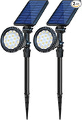 Solar Spot Lights Outdoor, 18 LED Bright Solar Powered Lights Outdoor by OSORD