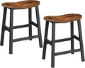 HOOBRO Bar Stools Set of 2, Counter Height Bar Stools, 23.6 Inch Barstools by HOOBRO
