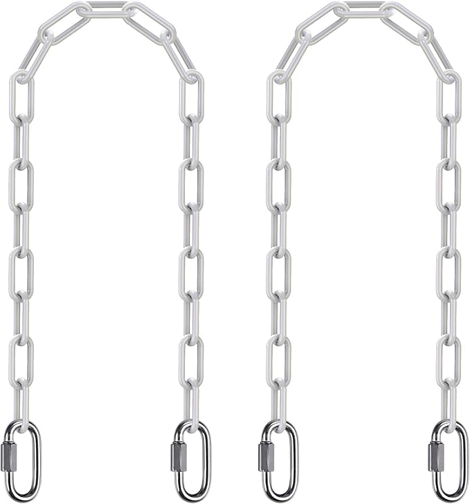 SELEWARE 2 Pack Hanging Swing Chains Kit, 40 Inch Plastic Coated Hanging Chains by SELEWARE