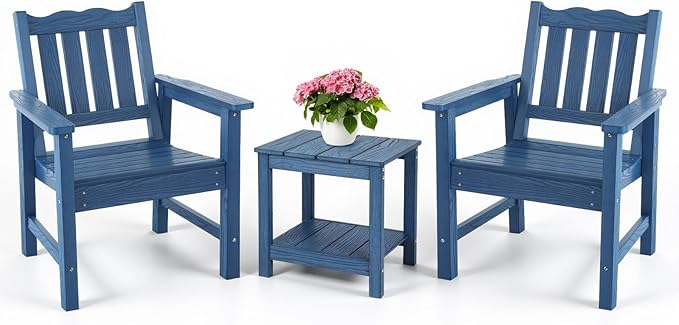 Stoog 3-Piece All-Weather Garden Chairs Set of 2 by Stoog