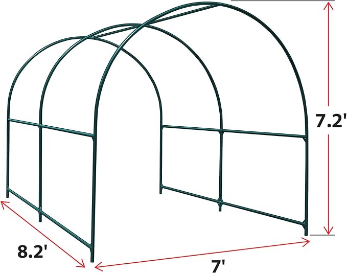 YardGrow Large Garden Support Arch Frame Climbing Plant Arch Arbor - Image 3