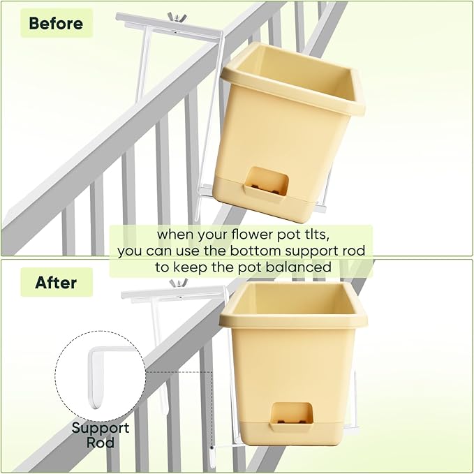 Adjustable Planter Box Bracket, Flower Box Holder Brackets - Image 4