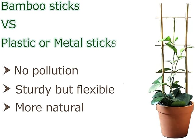 Bamboo Trellis, 16in Ladder-Shaped Trellis - Image 4