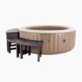 Intex Set of 4 PureSpa Benches, 2 Medium and 2 Tall Bench Accessories Compatible by INTEX