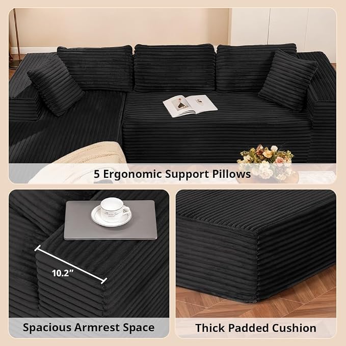 COMHOMA 105”Modular Sectional Sofa - Image 6