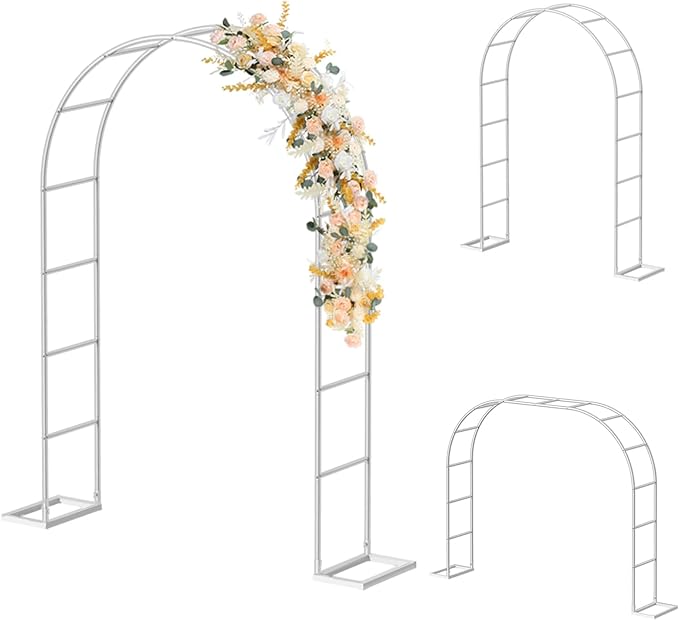 HEOMU Garden Arch Trellis, Metal Garden Arbor by HEOMU