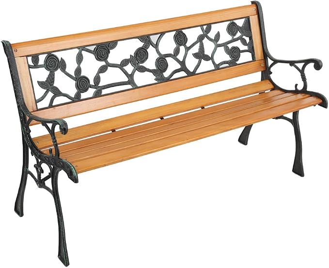 Patio Bench, Outdoor Garden Bench Park Bench, Patio Bench Chair by Volowoo