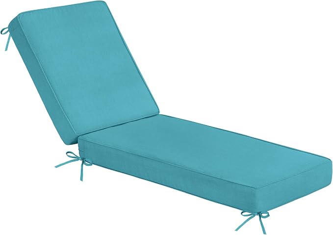 Sundale Outdoor Olefin Chaise Lounge Cushion, Water-Resistant Patio Lounge by SundaleOutdoor