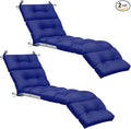 Kigley 2 Pcs Chaise Lounge Cushions 75 x 22 x 5 Inches Soft Lounge Chair by Kigley