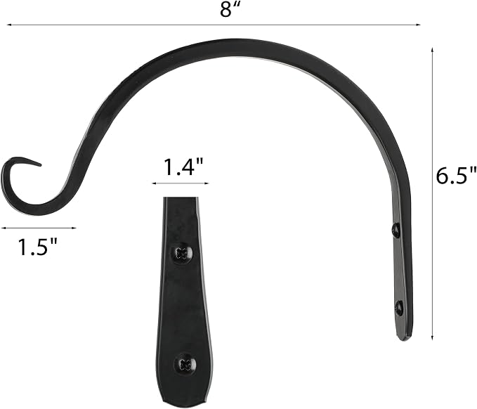 Worth Garden 6-Pack 8" Plant Hanger Bracket - Image 6