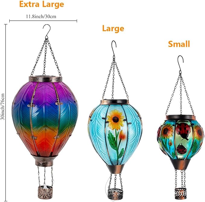 STARSOUL Extra Large Solar Hot Air Balloon Lantern - Image 3