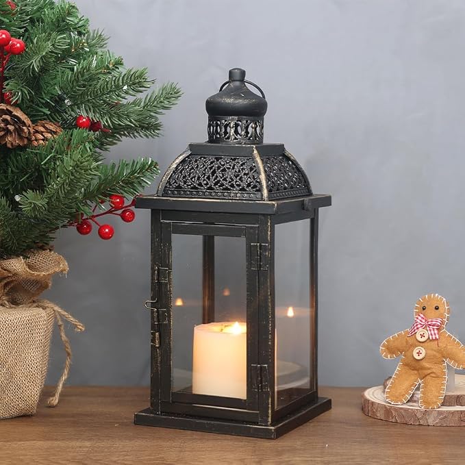 NEEDOMO Large Candle Lanterns Decorative Indoor, 14.4" Outdoor Lantern - Image 8