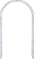 SAFAVIEH Outdoor Collection Atticus Mossy Blue Wrought Iron Lattice Arch Garden by SAFAVIEH