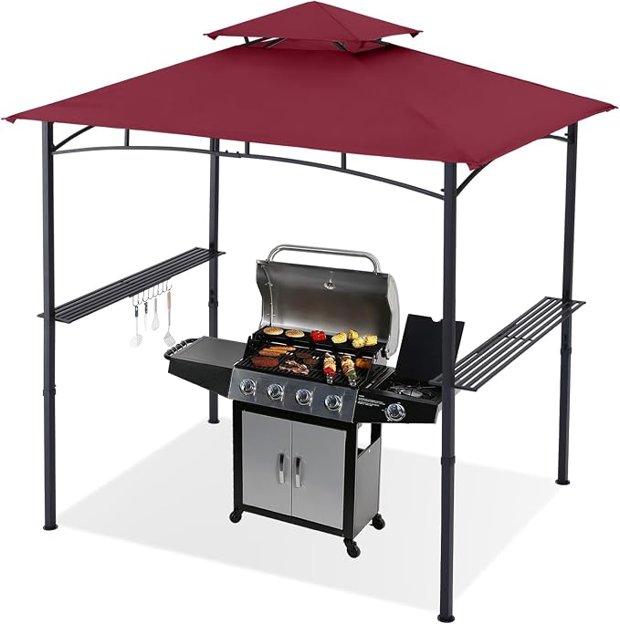 ABCCANOPY 8'x 5' Grill Gazebo Shelter, Outdoor BBQ Gazebo Canopy - Image 2