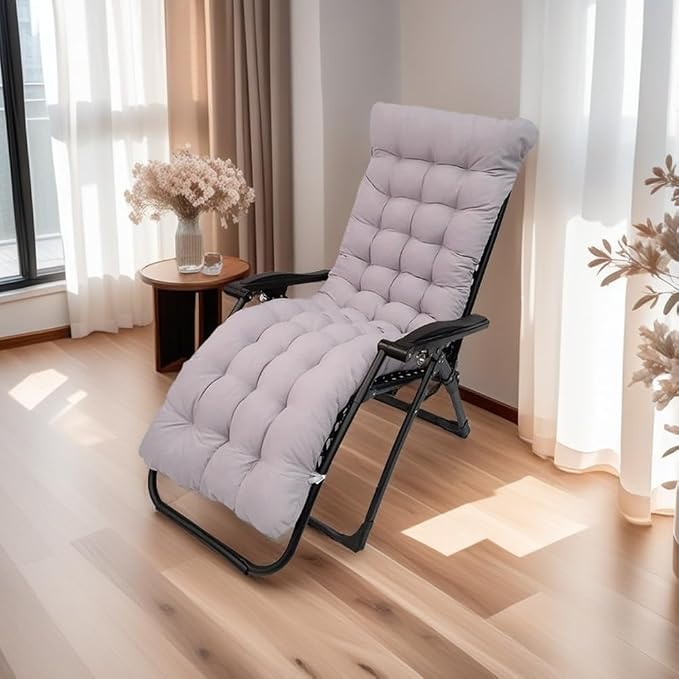 Patio Chaise Lounger Cushion, 61in Lounge Chair Recliners Chair Cushions - Image 2