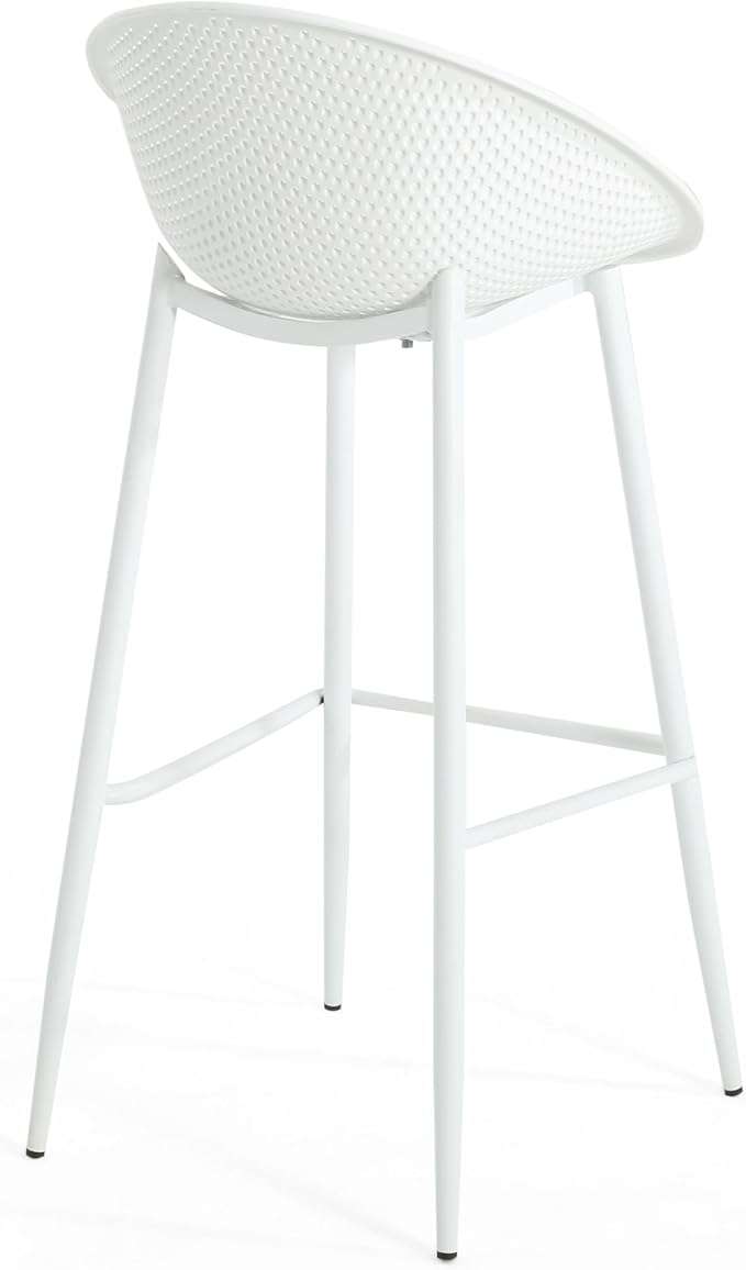 Christopher Knight Home Minimalist Barstools Set of 2, Lightweight Patio Chairs - Image 7