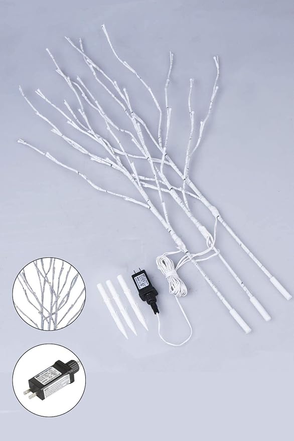 Vanthylit 3PK 30'' Lighted Birch Twig Branches - Image 7