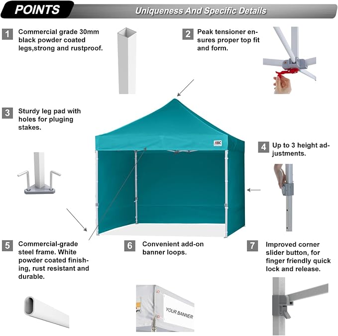 ABCCANOPY Easy Pop Up Canopy Tent - Image 2