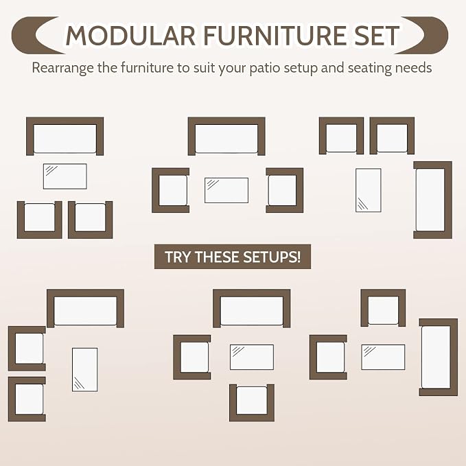 FDW Rattan Furniture Wicker Chair Patio Bristo Set - Image 7