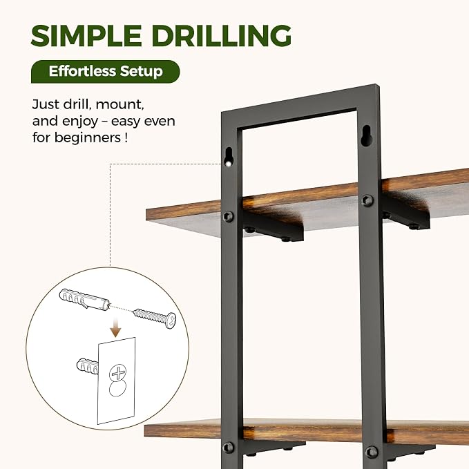 Bamworld Floating Shelves for Wall Planters for Indoor Plants Hanging Shelves - Image 7