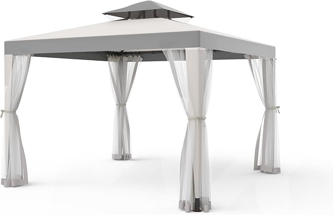 Patio Gazebo Tent Outdoor Canopy Shelter 10'x10' by GOJOOASIS