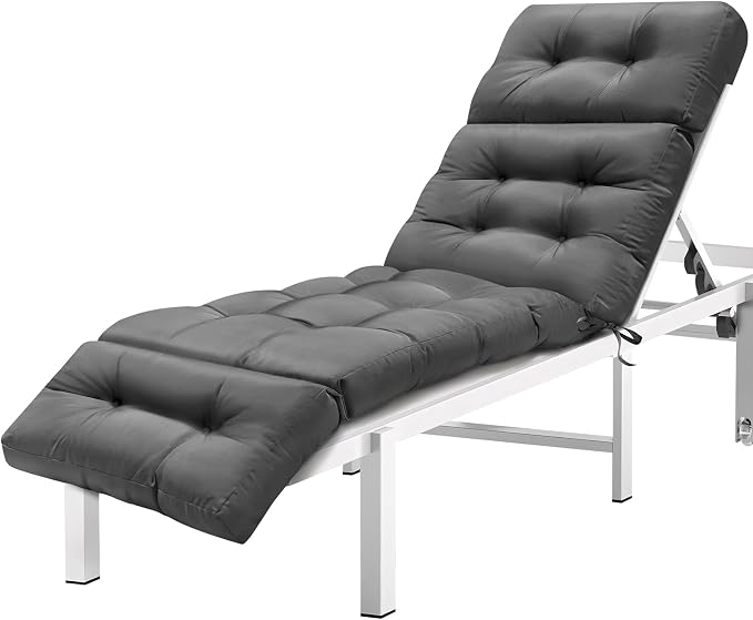 MAGIC ELEPHANT Chaise Lounge Cushion Outdoor, Memory Foam Patio Lounge Chair by Magicelephant
