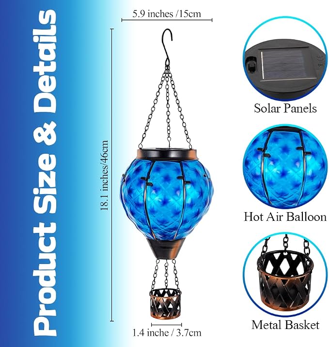 Solar Hot Air Balloon Lantern - Image 4