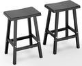 Outdoor Bar Stools Set of 2, Modern Durable Resin Bar Chairs by MAIUSCOLI