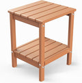GREENVINES Adirondack-Outdoor-Side-Table | 14 x 13 Inches | HDPE Plastic | All by GreenVines
