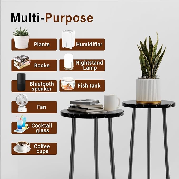 Plant Stand Indoor 2 Pack: Tall Plant Stand 20 Inch Convertible Multi-purpose - Image 6