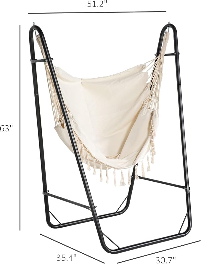 Outsunny Patio Hammock Chair - Image 7