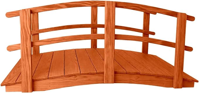 6 FT Cedar Amish Made Garden Bridge by Unknown