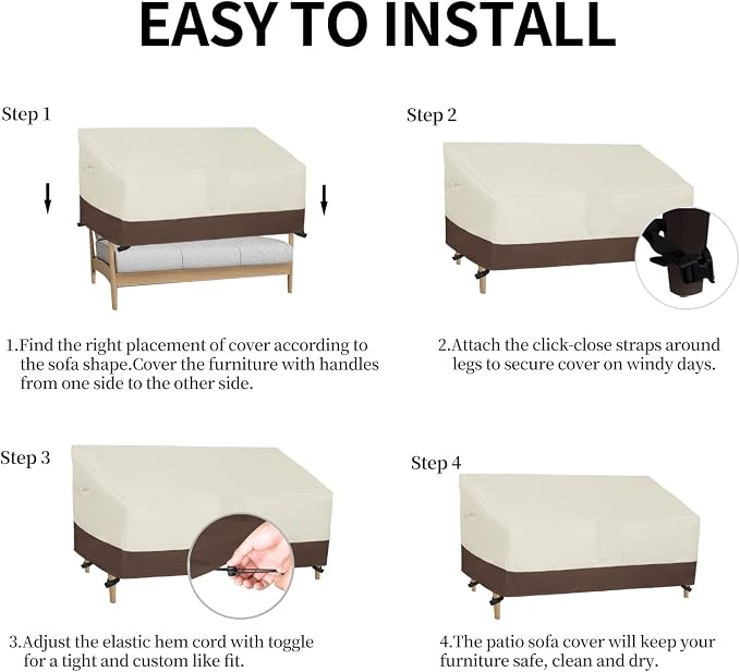 Easy-Going Outdoor Couch Cover - Image 7
