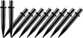 10 Pack Solar Light Stakes Replacement, Plastic Reinforced Ground Spikes by Unknown