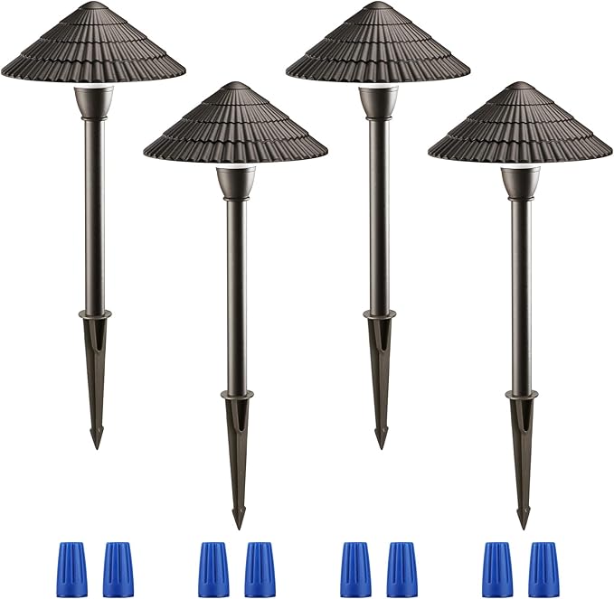 LEONLITE Low Voltage Landscape Lights, 3W 12V Pathway Lighting Wired, IP65 by LEONLITE