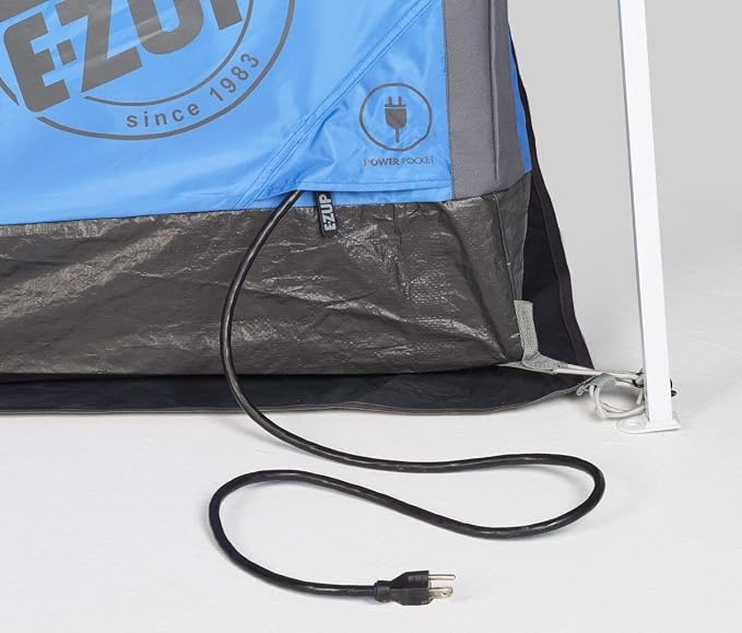 E-Z UP Camping Cube 6.4, Converts 10' Straight Leg Canopy into Camping Tent - Image 5