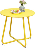 Grand patio Small Round Side Table, 18-inch Outdoor Side Table by GrandPatio
