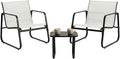 DUMOS 3 Piece Patio Furniture Set，Outdoor Patio Furniture Conversation Set by DumosLifestyle