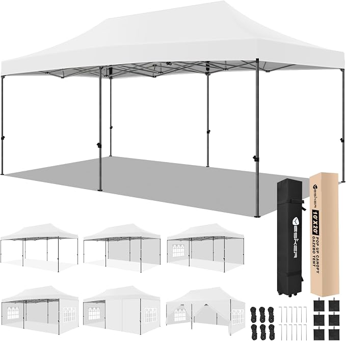 Yesker 10x20 Pop Up Canopy Tent by YESKER