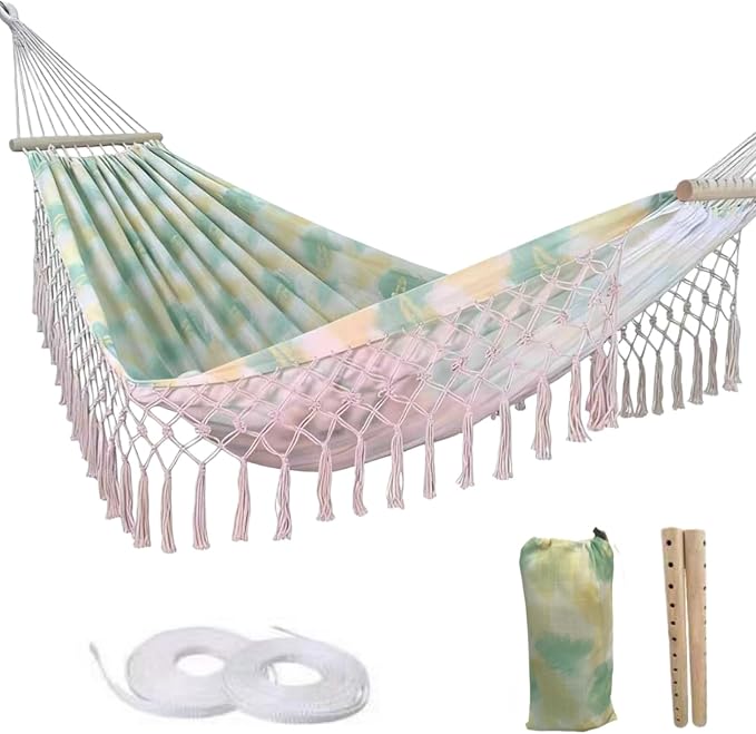 Portable Hammock, Bohemian Hammock, 2person Hammock, by Unknown
