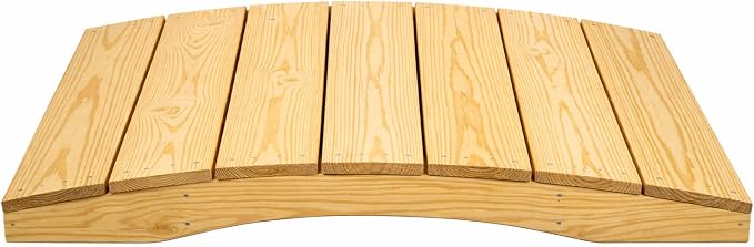 4 FT NATURAL Amish Made Pinewood Heavy Duty Garden Bridge by Unknown