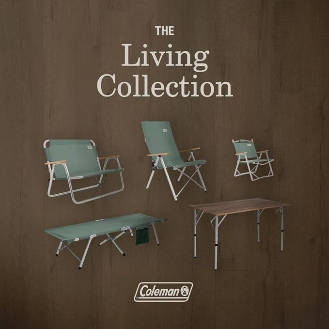 Coleman Living Collection Premium Outdoor Bench, Lightweight Folding Bench - Image 7