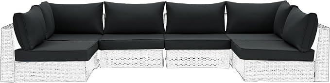 HOMREST Replacement Cushions for Outdoor Furniture, 25x25 Inch 14-Piece Patio by HOMREST