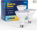 Sunco 2 Pack PAR30 LED Dusk to Dawn Light Bulbs, 850 Lumens, 5000K Daylight by SuncoLighting