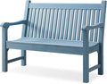 Psilvam Garden Bench, 2-Person Poly Lumber Patio Bench, All-Weather Outdoor by PsilvamGardenFurniture
