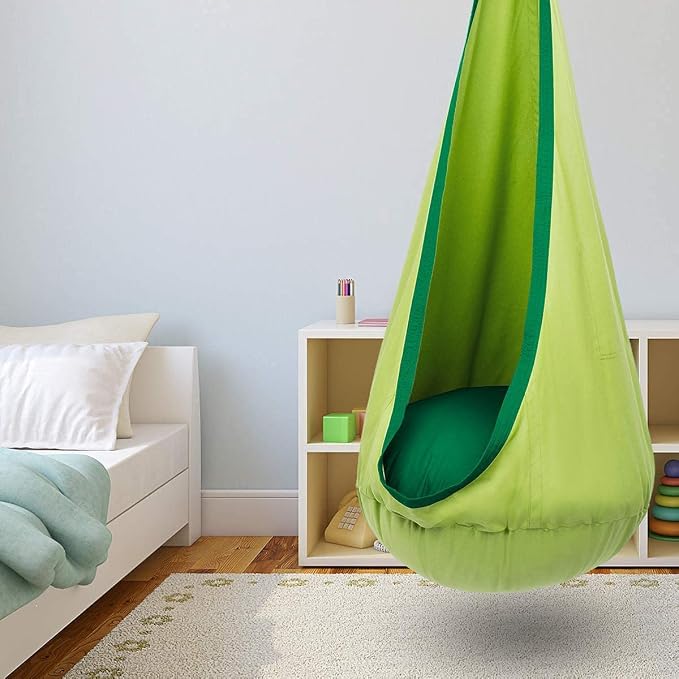 Y-STOP Kids Pod Swing Seat, Hanging Hammock Chair - Image 2