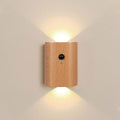 LANDGOO White Ash Wood Night Light Step Light by LANDGOO