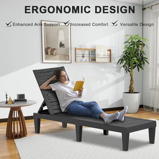 EasyUp Resin Chaise Lounge Chairs - Image 6