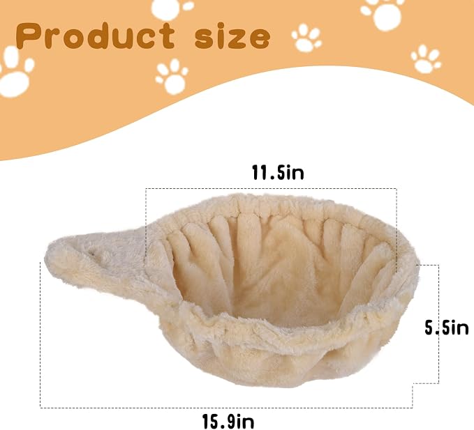 Beige Cat Hammock, Extra Large, Cozy Hammock - Image 4
